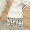 Yarn cotton suit white / 80 cm