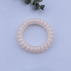 Frosted telephone cord hair tie-pink polka dots