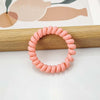 Frosted large telephone cord - orange pink