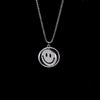 Rotating smiley face - pearl chain