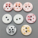 Manufacturers wholesale baby cartoon button sweater laser rabbit resin button children's clothing shirt round button
