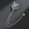 Silver leopard head