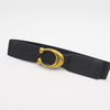 Pointed buckle elastic band (3.8cm wide in ancient gold) / 75cm
