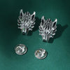Lion head silver pair