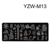 Yzw-m13 / 100*40mm blue film white background