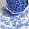 Glass bead color plating series 166# 12/o 2mm blue ab 15g/bag about 1000pcs