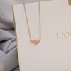 M1351【pink meteor shower necklace】
