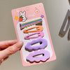 Candy color cute hair clips (purple 10-piece set)