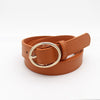 Camel/oval gold buckle (2.3 wide) / 105cm