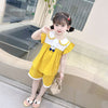 Yellow short sleeve fox tie / 73