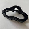 Glossy black cloud hair clip
