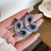 1# love morandi color hair clip - gray 1