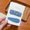 5# square embroidery + plain water drops