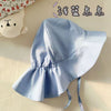 Blue dotted sun hat / 6-9m (head circumference 46-48㎝)