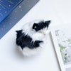 Sleeping cat stand - black & white