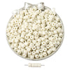 Beige 50 pcs/pack / 6×5mm hole diameter about 2mm