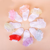 Children's Lace Socks Princess Lace Lace Socks Pure Cotton Boneless Breathable Mesh Socks Girls Baby Socks
