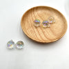 High transparency bungee beads hanging hole - white