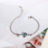 Silver key bracelet