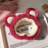 Rose red bear headband