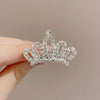 3# small crown rhinestone hair comb