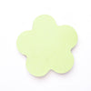 Flowers - light overlapping color (green pink yellow blue) 76x76mm [3x3 inches 100 pages] / 100