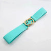 Aqua blue gold buttons / 60-80 cm
