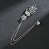Personalized bone claw silver