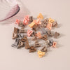 Milk coffee color mix - semicircle / 10 pcs in a box / box color random delivery