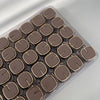 4#【square feel fish mouth coffee color】 / 28l=18.0 mm