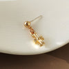 One s925 silver needle without diamond cross earrings