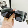 Black and silver frame black gray film