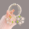 J67 light pink crystal flower