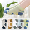 Jjbb boat socks (five bars) mesh 5 pairs / 1-3 years old suggestion (17-21 shoe size)