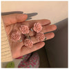 3#pink hair clip - 1 camellia