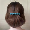 Half tie hair clip - lake blue