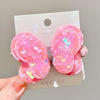 4#pink butterfly-hair rope