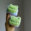Plush frog wrist strap - 1 pair