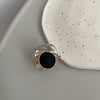 Round black