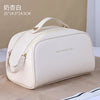 Double pull bag - milk apricot white