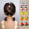 Fruit series mixed color hair ties 10-piece set