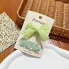 Plain bow + sequin square