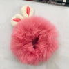 9#rose red rabbit ears