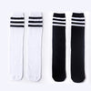 Soccer socks white black stripes + black white stripes / 27cm (recommended height 60-100cm)