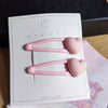 3#pink love hair clip-2pcs