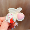 6-33 rabbit hugging strawberry heart