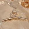 05 golden pearl diamond clip - about 11.3cm