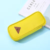 Yellow triangle pencil case