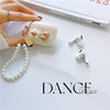 Headphone cover - flower bear - pearl chain with beauty head - brown / airpods 1st generation/2nd generation
