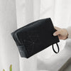 Black-argyle cosmetic bag